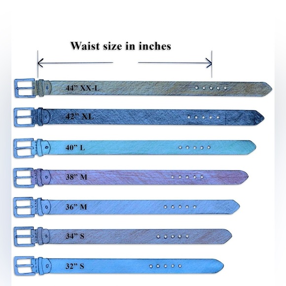 New Pasquale Cutarelli Italy Made Italian Brown Men's Leather Belt 38 - Picture 8 of 8